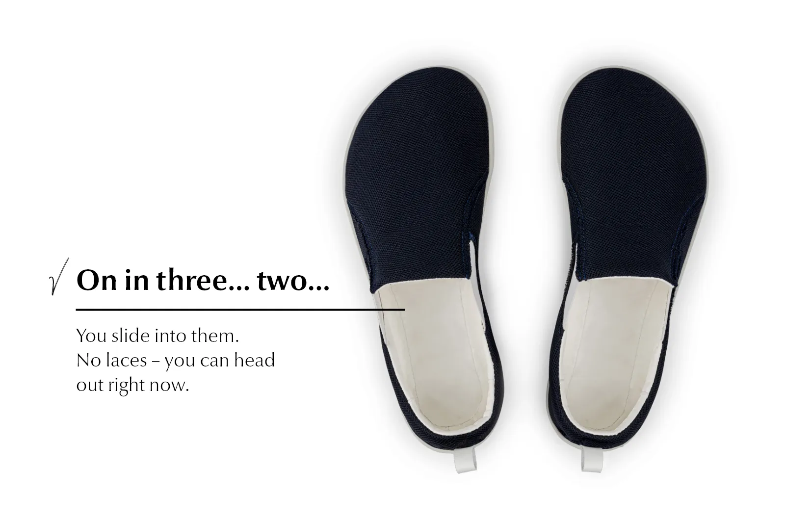 Women's Navy Comfort slip-on sneakers